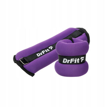 DrFit svoriai kulkšnims ir riešams fitnesui treniruotėms 2x 1kg