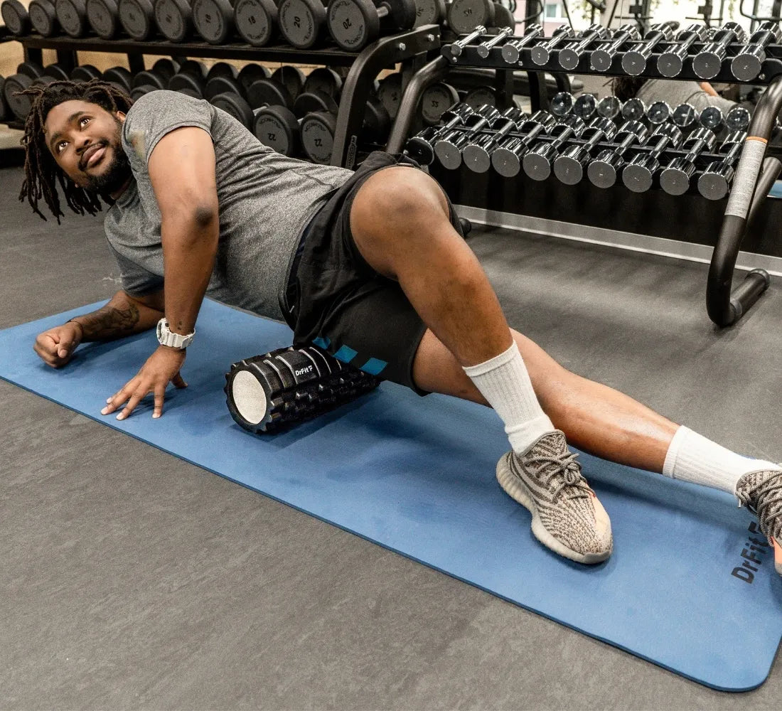 DrFit TPE jogos ir fitneso kilimėlis su dėklu, patvarus