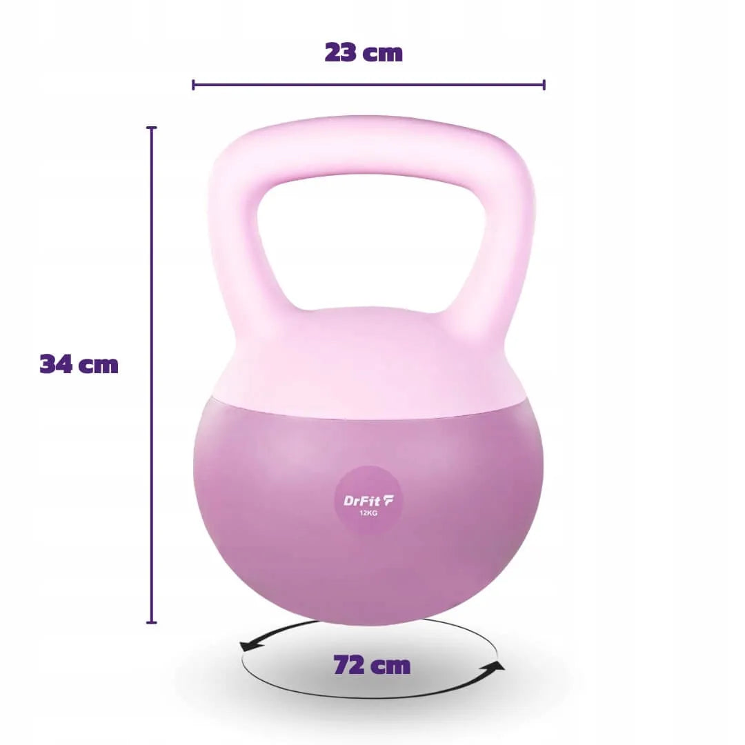 „DrFit“ violetinis kettlebell, 10 kg