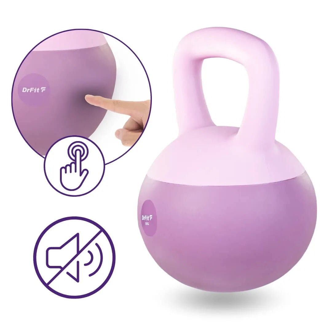 „DrFit“ violetinis kettlebell, 10 kg