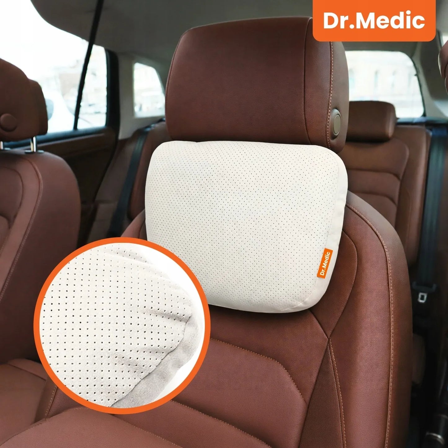 DR.MEDIC automobilių ir biuro pagalvė galvai bei kaklui atramai ant sėdynės