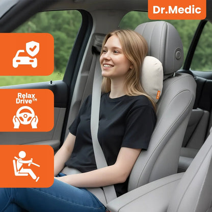 DR.MEDIC automobilių ir biuro pagalvė galvai bei kaklui atramai ant sėdynės