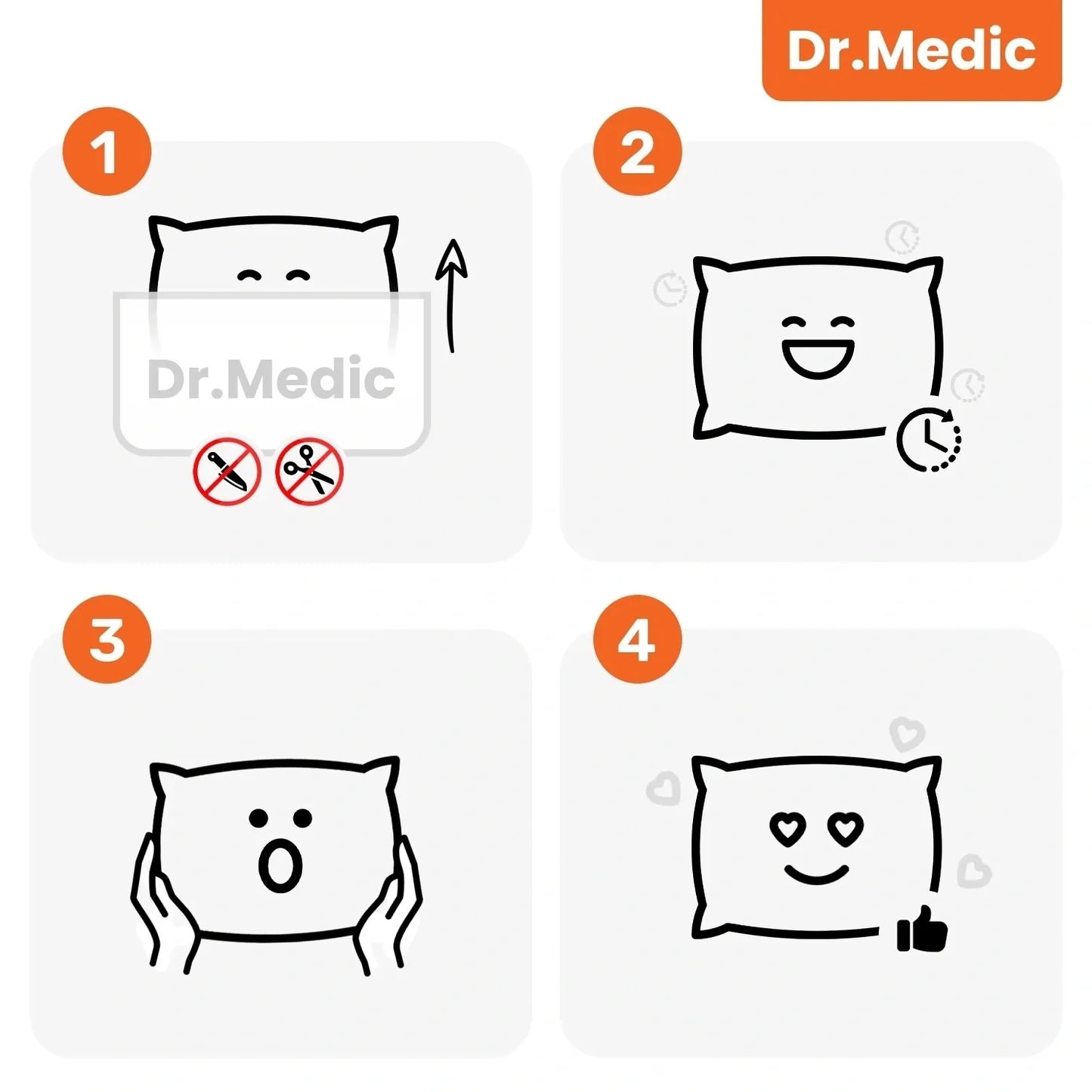 Dr.Medic Shiatsu masažinė pagalvė nugarai, kaklui ir kūnui su šildymo funkcija