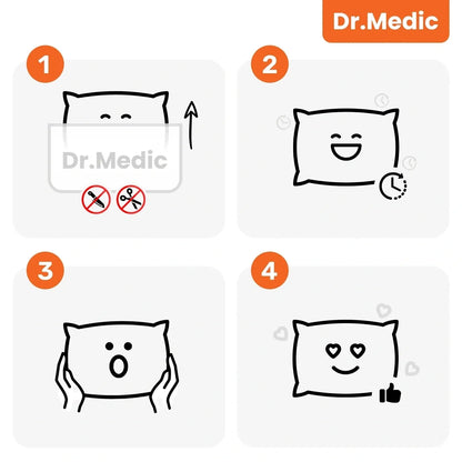 Dr.Medic Shiatsu masažinė pagalvė nugarai, kaklui ir kūnui su šildymo funkcija