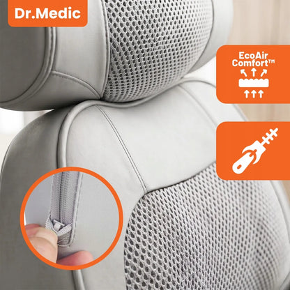 Dr.Medic Shiatsu masažinė pagalvė nugarai, kaklui ir kūnui su šildymo funkcija
