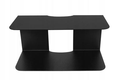DVIGUBA PAKABINAMA LENTYNA LOFT JUODA METALINĖ 35 CM TVIRTA MARŠRUTIZATORIUI DEKODERIUI P4