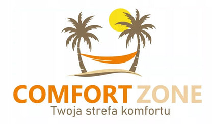 Dvipusis Boho stiliaus hamakas su stovu COMFORT ZONE 200 kg, juodas, nešiojamas komplektas