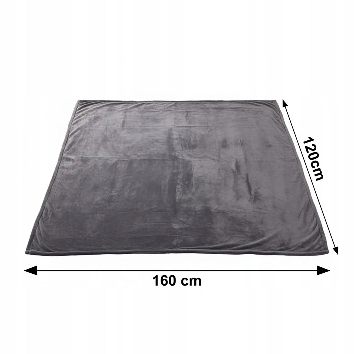 Dvipusis elektrinis pledas 120 × 160 cm, šildomasis kilimėlis, temperatūros reguliavimas