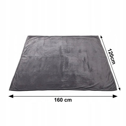 Dvipusis elektrinis pledas 120 × 160 cm, šildomasis kilimėlis, temperatūros reguliavimas