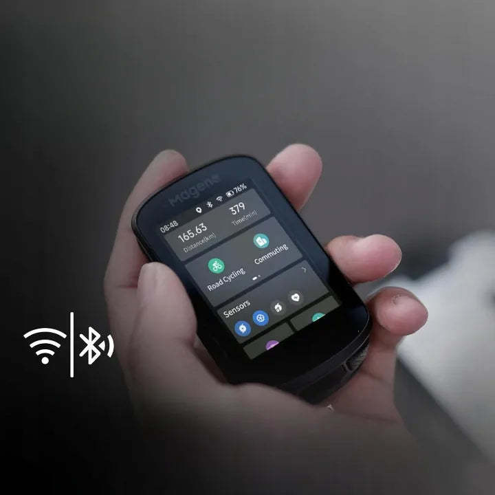 Dviračio kompiuteris GPS „Magene C506“ su „Wi-Fi“, „Bluetooth 5.0“, ANT+
