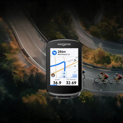 Dviračio kompiuteris GPS „Magene C506“ su „Wi-Fi“, „Bluetooth 5.0“, ANT+