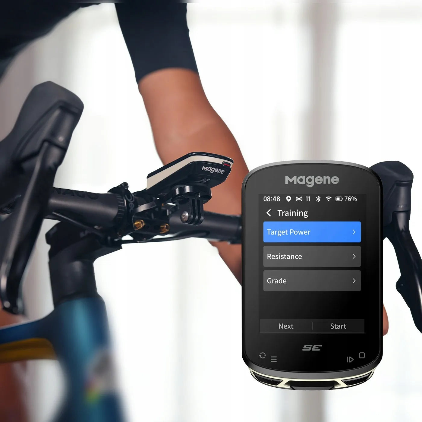 Dviračio kompiuteris GPS „WiFi Bluetooth 5.0 ANT+ MAGENE C506 SE“