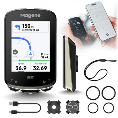 Dviračio kompiuteris GPS „WiFi Bluetooth 5.0 ANT+ MAGENE C506 SE“