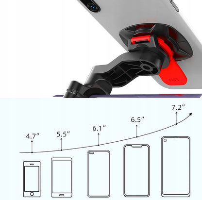 Dviračio telefono laikiklis, skirtas tvirtinti prie vairo, motorolerio, keturračio, su „Gear Lock“ technologija MTB