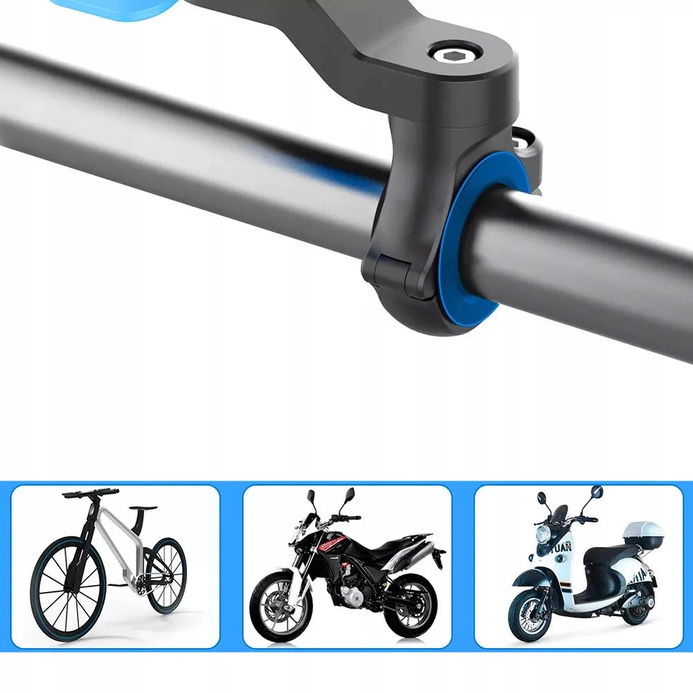Dviračio telefono laikiklis, skirtas tvirtinti prie vairo, motorolerio, keturračio, su „Gear Lock“ technologija MTB