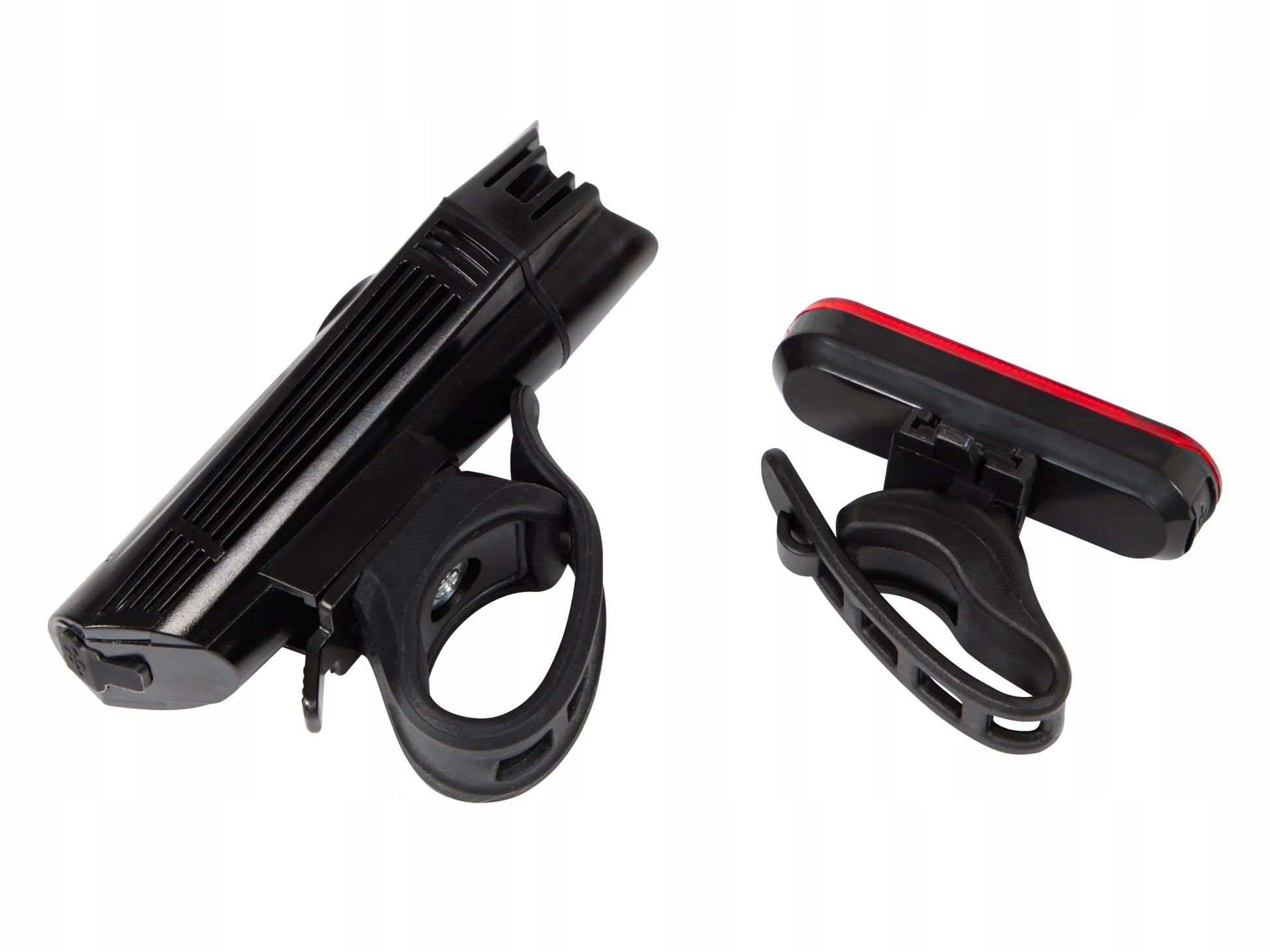Dviračių žibintų komplektas BLOW BL-05 priekinis ir galinis LED USB vandeniui atsparus