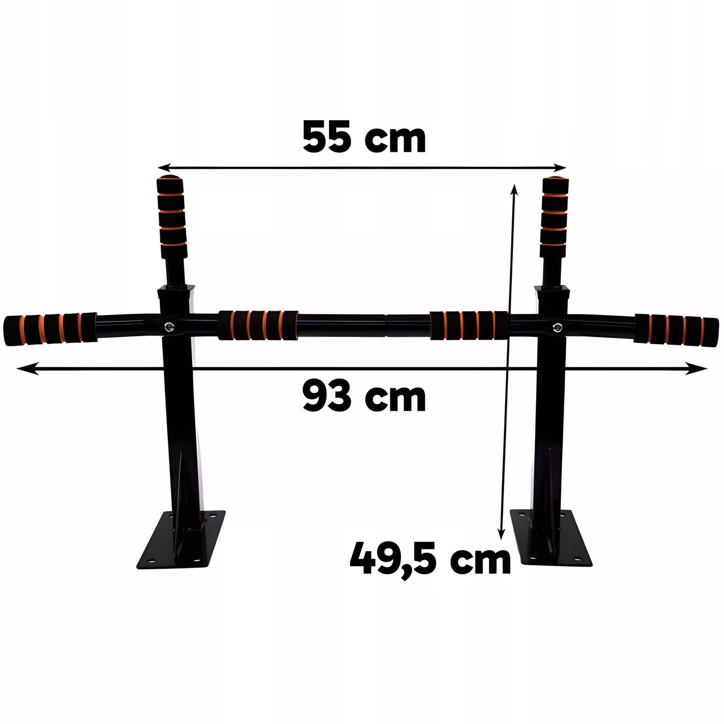 Plieninis sieninis skersinis 100 cm – atsparumas iki 150 kgSieninis skersinis pull-ups – plieninis, 100 cm, iki 150 kg
