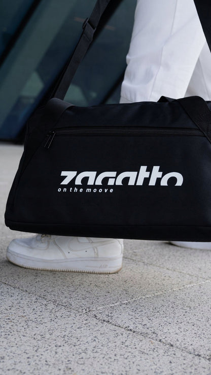 Juodas lengvas sportinis kelioninis krepšys vyrams ir moterims, skirtas sporto salei ZAGATTO