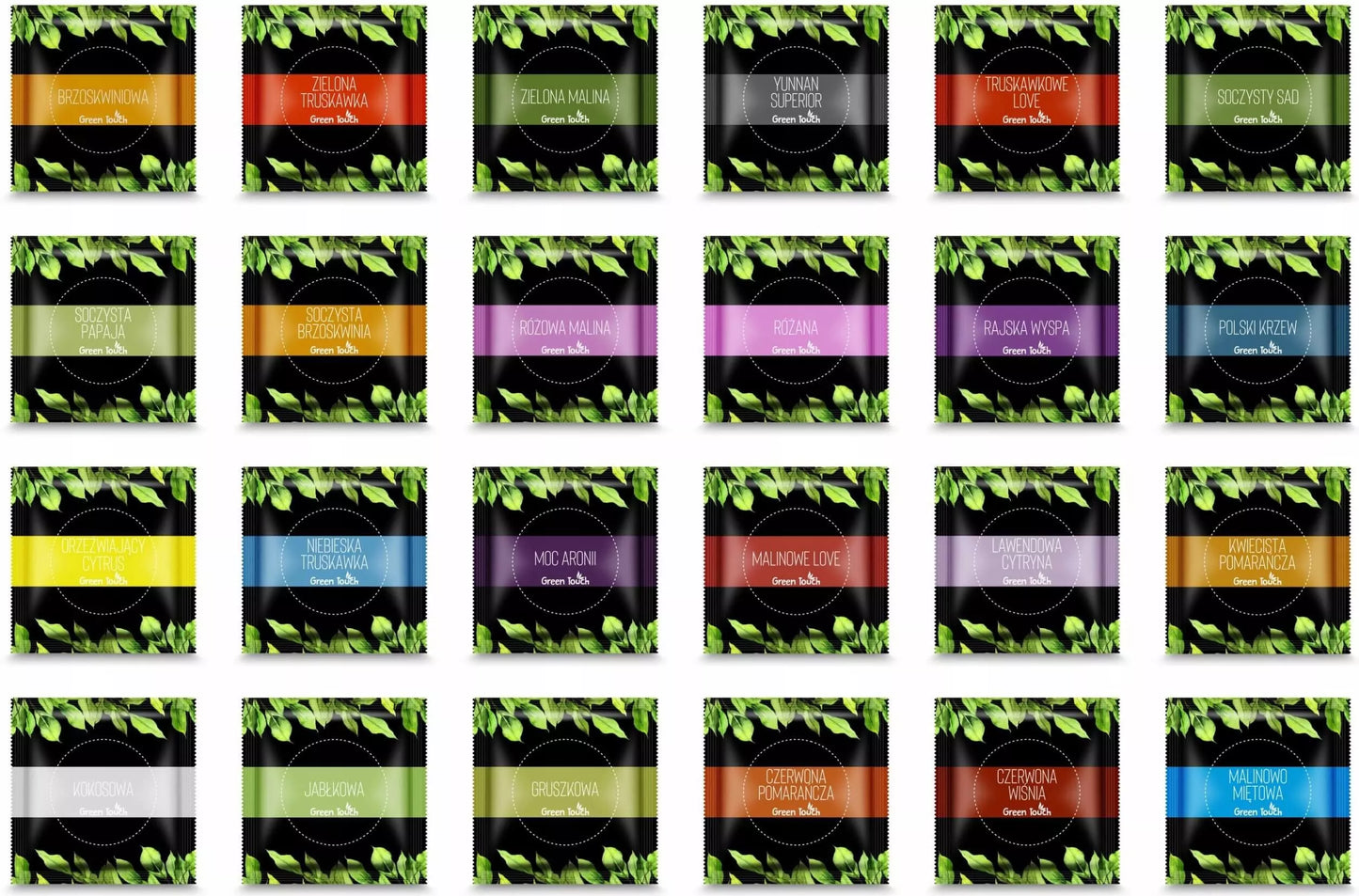 Arbatos rinkinys 100 pakelių Green Touch lapų