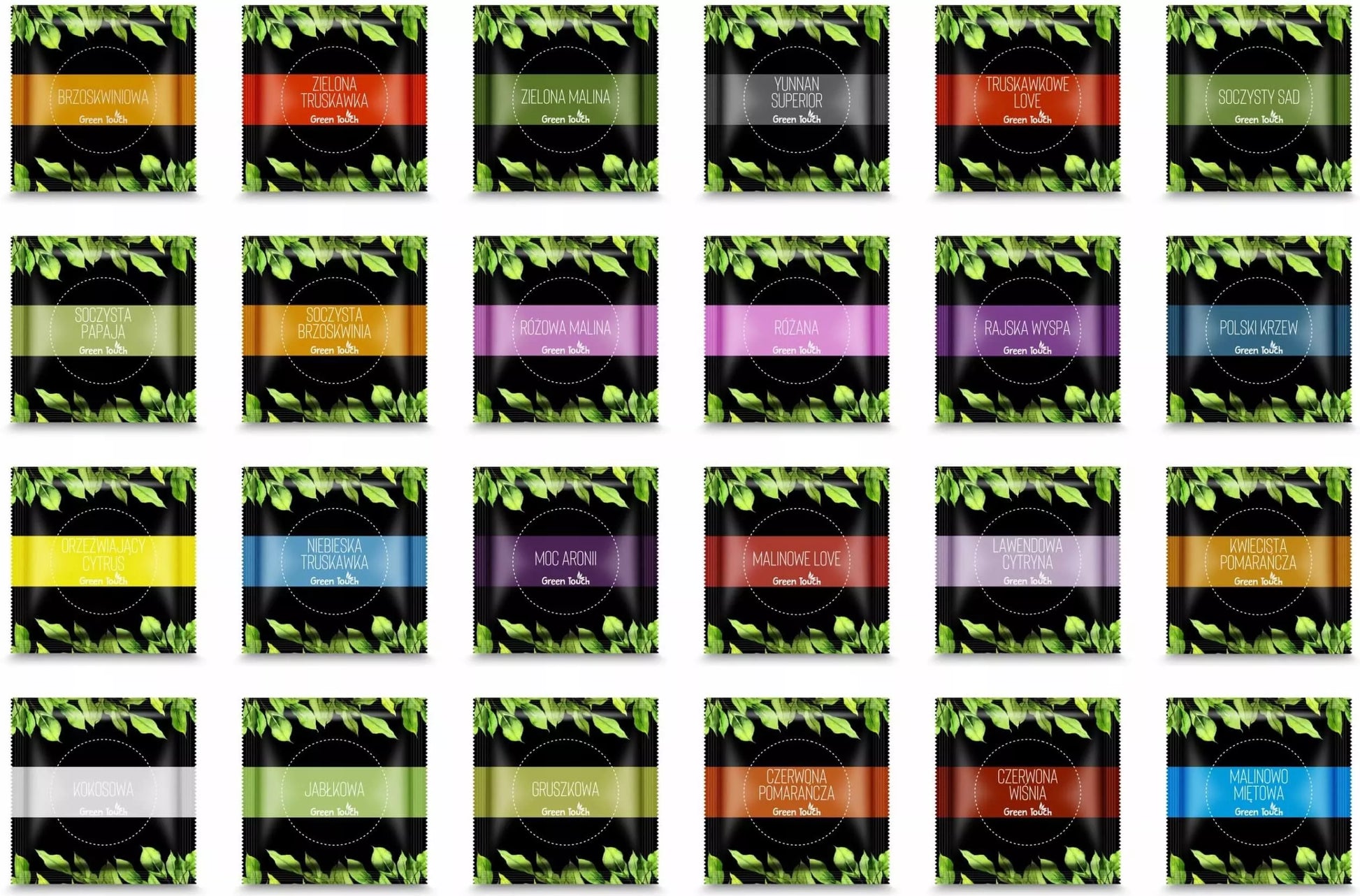 Arbatos rinkinys 100 pakelių Green Touch lapų