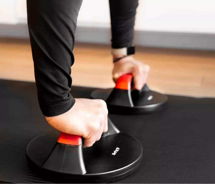 Sukamosios rankenos pompai sportui, "DrFit" 2 vnt. rinkinys