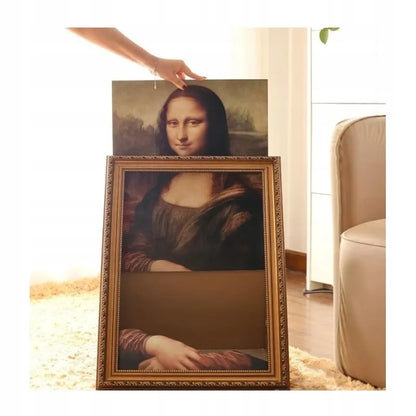 Ecarla žemas draskyklė-gultas katėms Mona Lisa dizaino, 60 cm