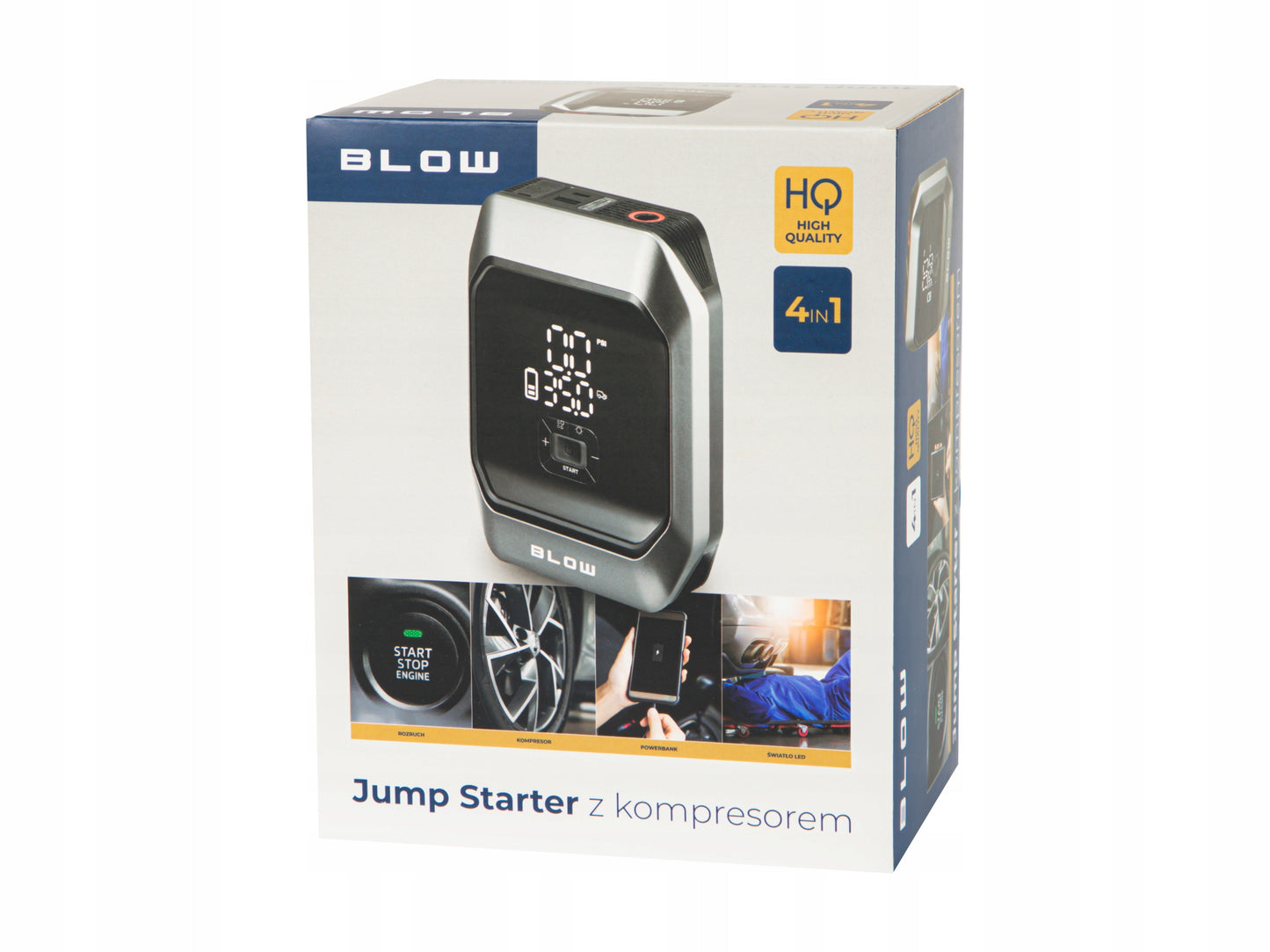 JUMP STARTER KOMPRESOR SIURBLYS TINTUVAS STIPRINTUVAS POWERBANK GALINGAS 9000mAh