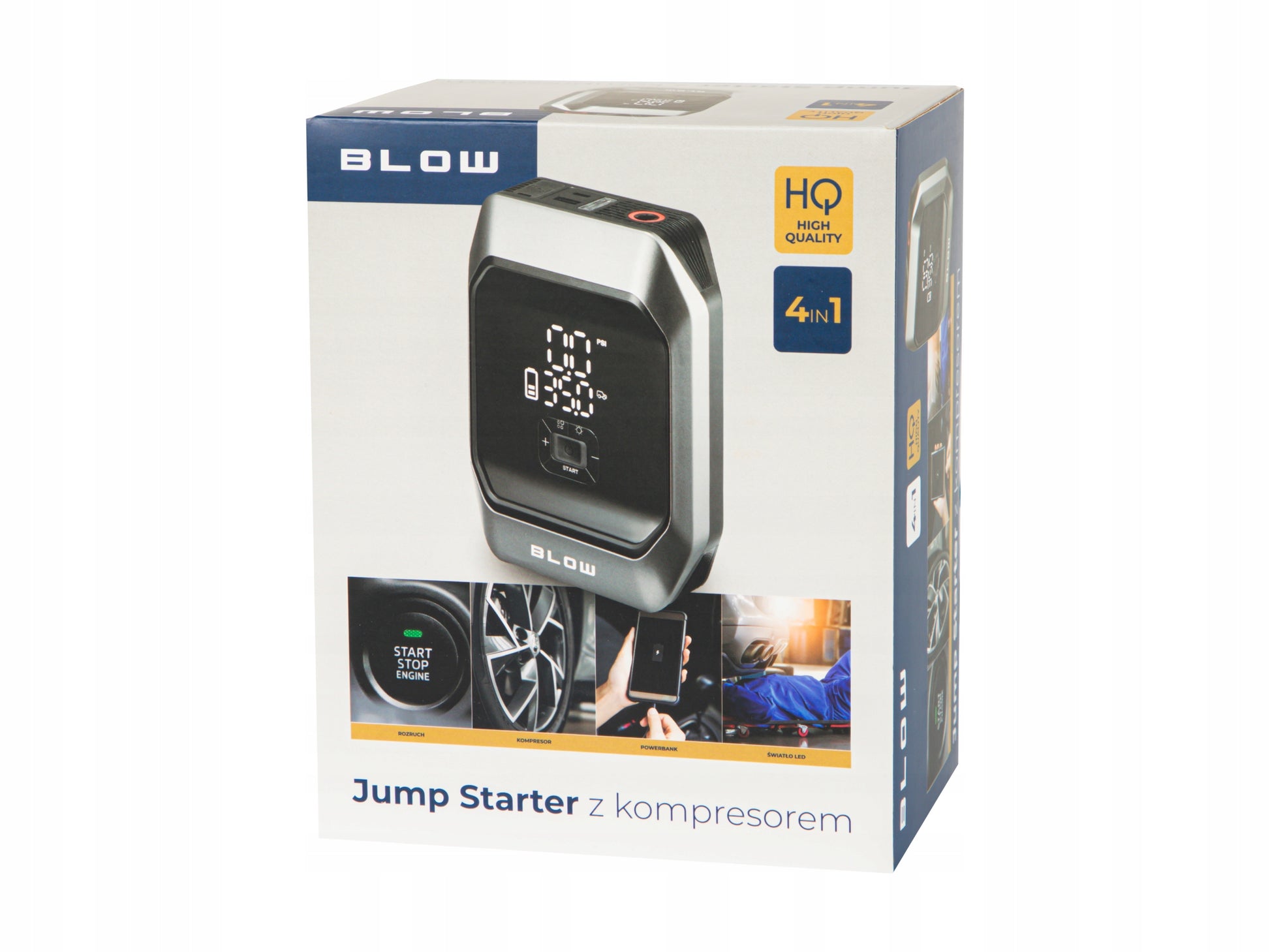 JUMP STARTER KOMPRESOR SIURBLYS TINTUVAS STIPRINTUVAS POWERBANK GALINGAS 9000mAh