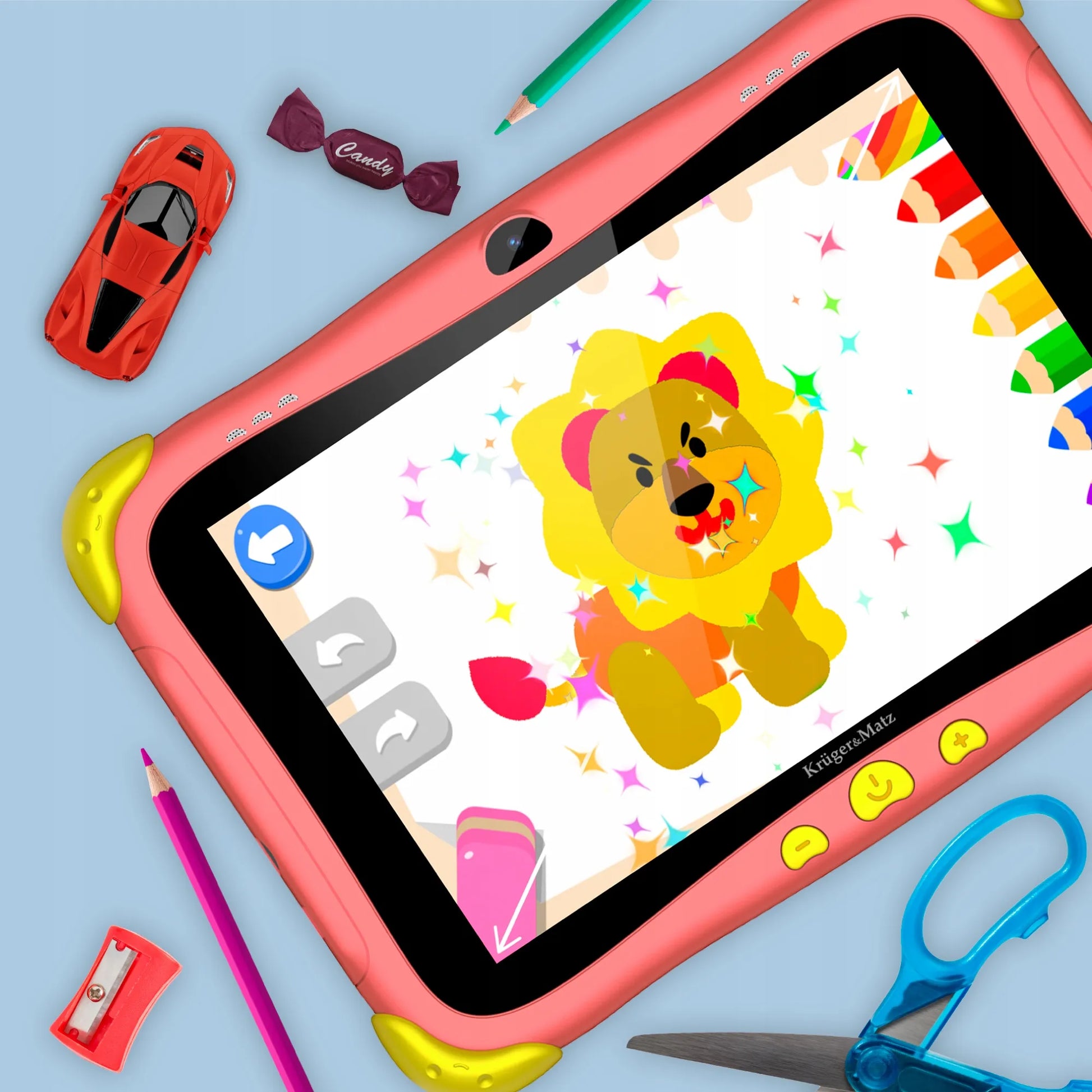 Edukacinis planšetinis kompiuteris vaikams Kruger&Matz 8" FUN 808 3/32GB WiFi Android 13
