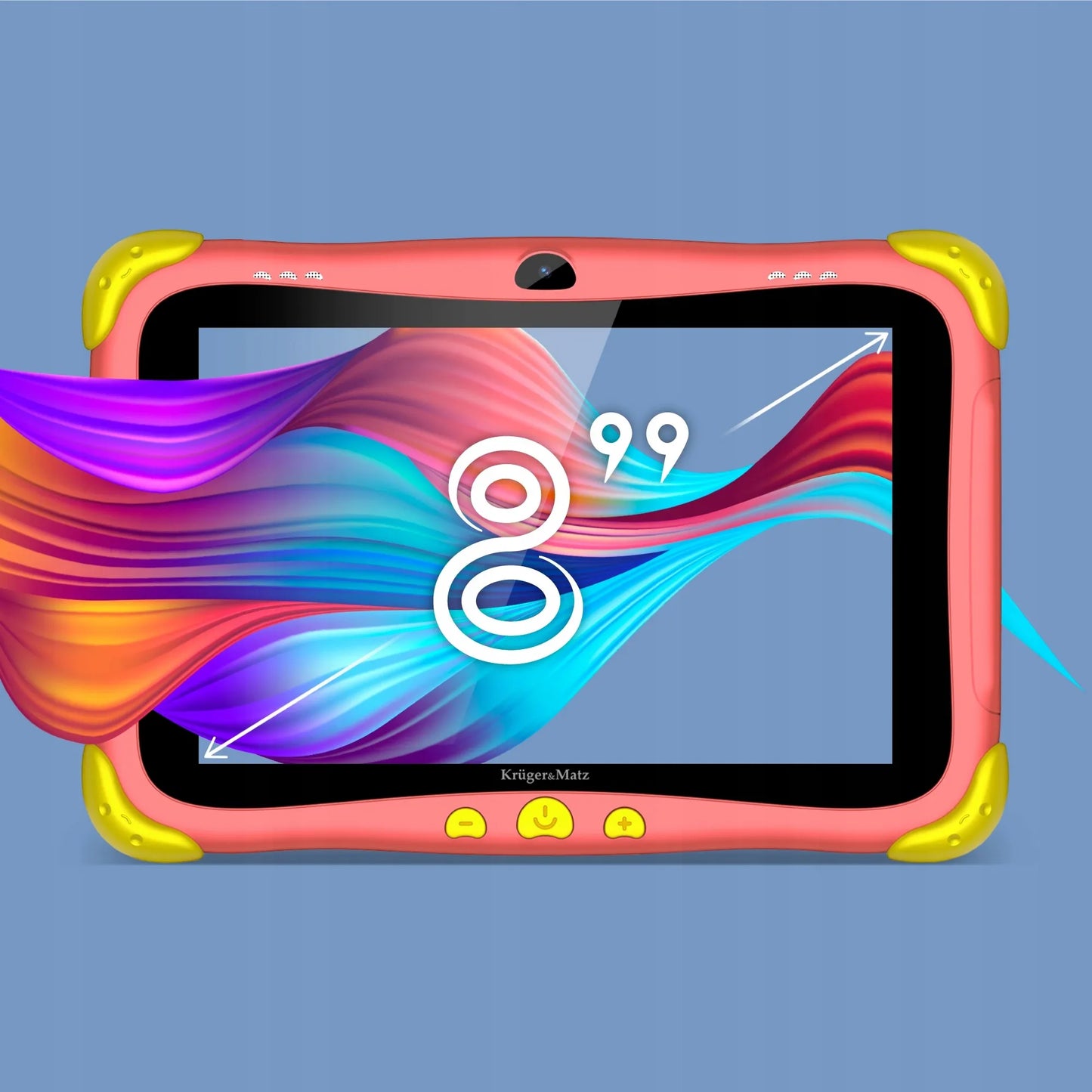 Edukacinis planšetinis kompiuteris vaikams Kruger&Matz 8" FUN 808 3/32GB WiFi Android 13