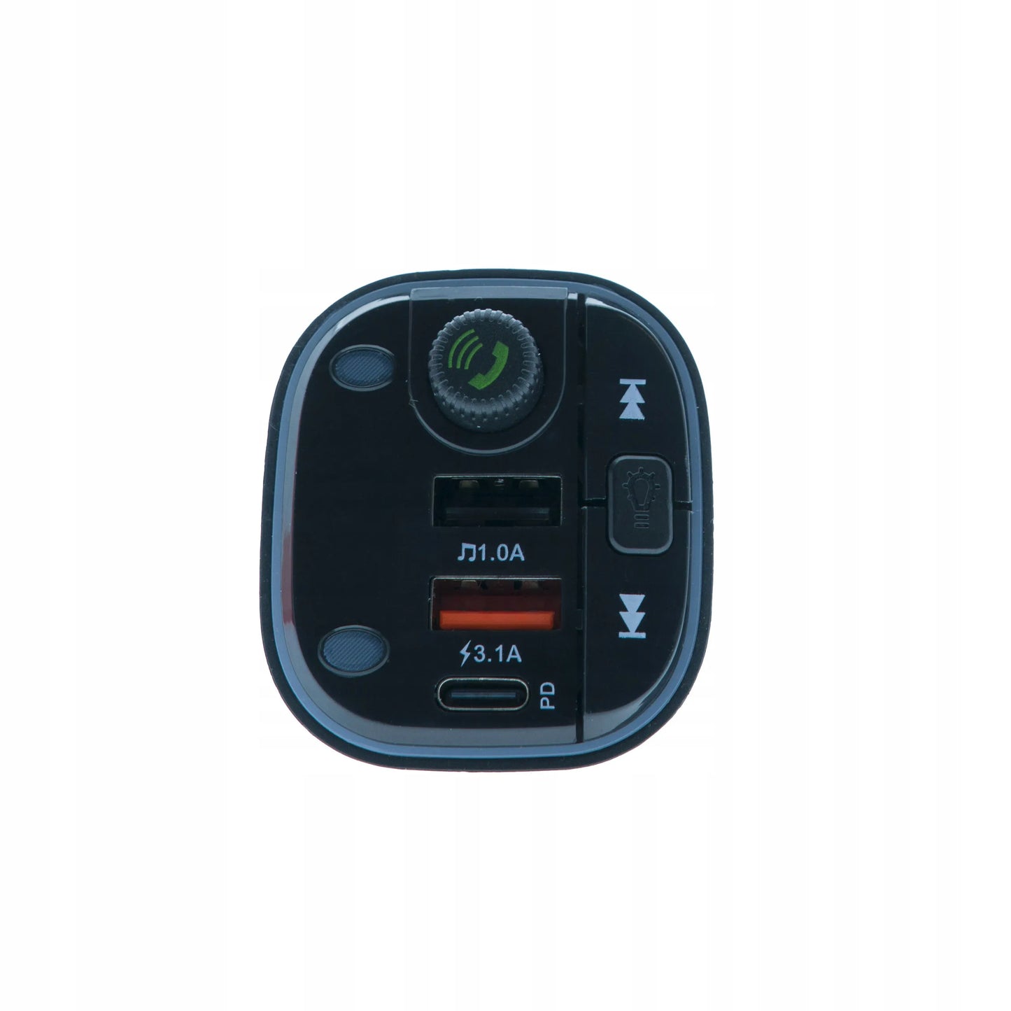 EinParts Automotive EPBTT02 FM siųstuvas, „Bluetooth“ imtuvas, USB-A ir USB-C automobilinis įkroviklis