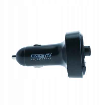 EinParts Automotive EPBTT02 FM siųstuvas, „Bluetooth“ imtuvas, USB-A ir USB-C automobilinis įkroviklis