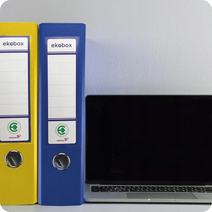Ekobox A4 80 mm svirtinis segtuvas, rožinis, 5 vnt.