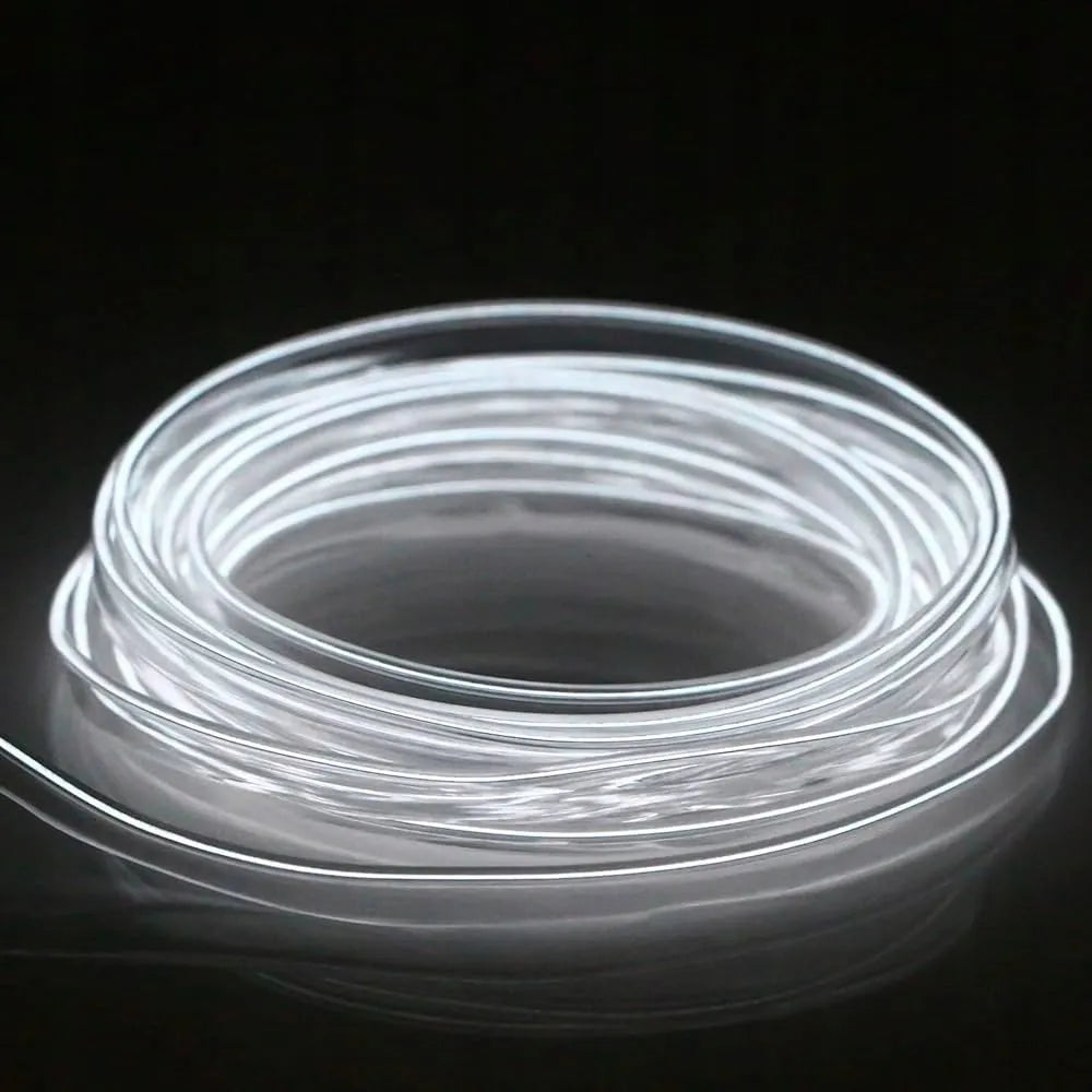 EL Wire LED RGB USB šviesolaidinis automobilio salono apšvietimas, 4 m