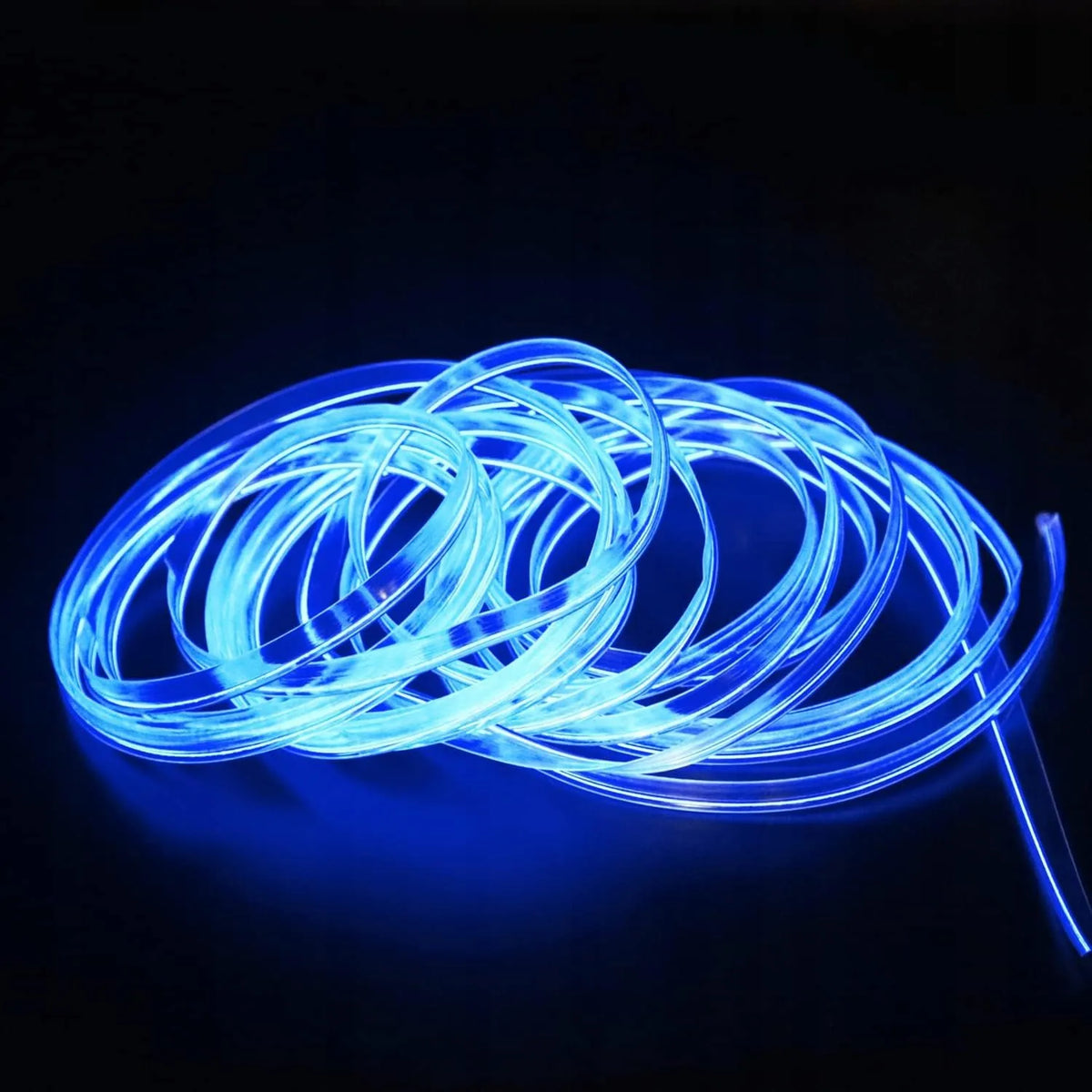 EL Wire LED RGB USB šviesolaidinis automobilio salono apšvietimas, 4 m
