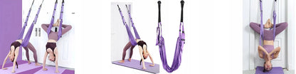 Elastingas hamakas oro jogai, jogai, pilatesui ir gimnastikai