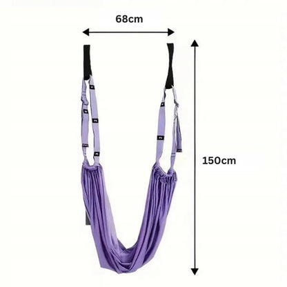 Elastingas hamakas oro jogai, jogai, pilatesui ir gimnastikai