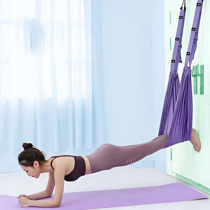 Elastingas hamakas oro jogai, jogai, pilatesui ir gimnastikai