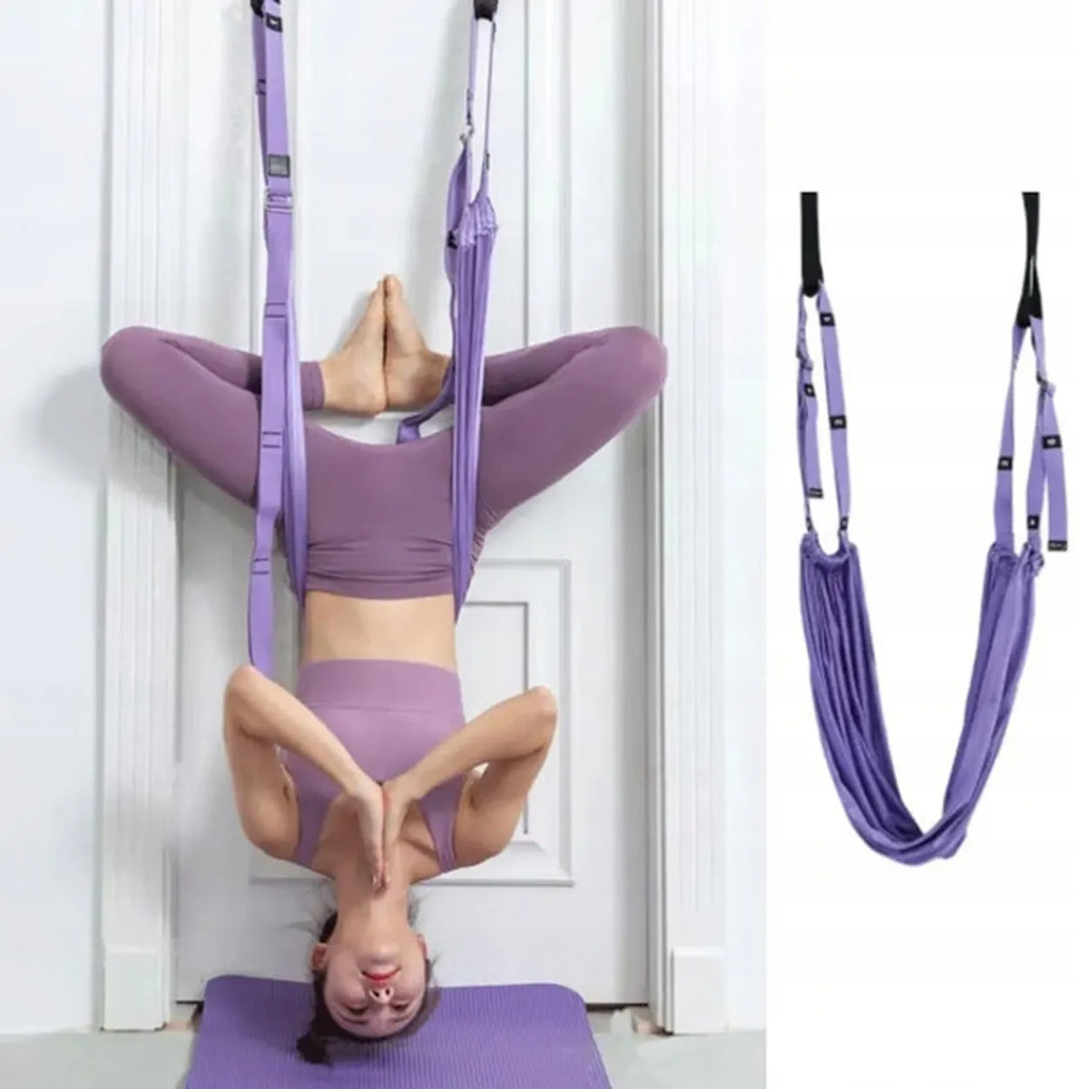 Elastingas hamakas oro jogai, jogai, pilatesui ir gimnastikai