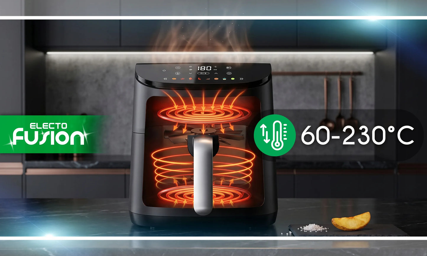 Electo Crunchie orkaitė-gruzdintuvė, 8.5L, 3000W, dvigubas kaitinimas