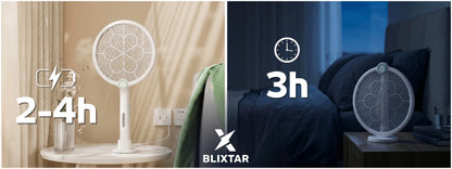 Elektrinė musgaudė nuo uodų ir vabzdžių, 2 viename LED spąstai