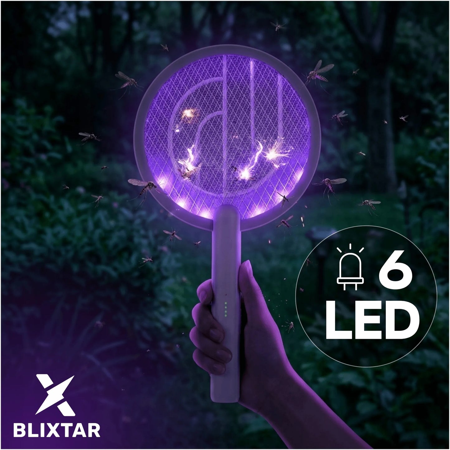 Elektrinė musgaudė nuo uodų ir vabzdžių 2in1 LED lempa