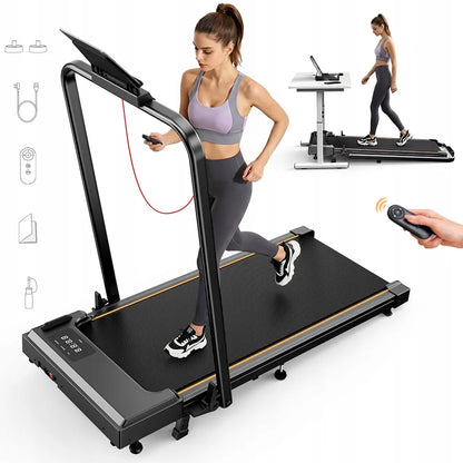 Elektrinis bėgimo takelis namams KZYNTH 2-in-1 1–12 km/h, LED ekranas, tylus veikimas, 120 kg