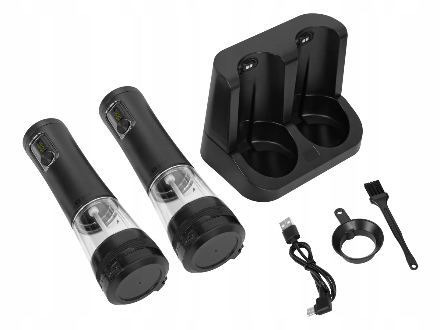 Elektrinis druskos ir pipirų malūnėlių rinkinys BLOW, USB-C, 2 vnt.