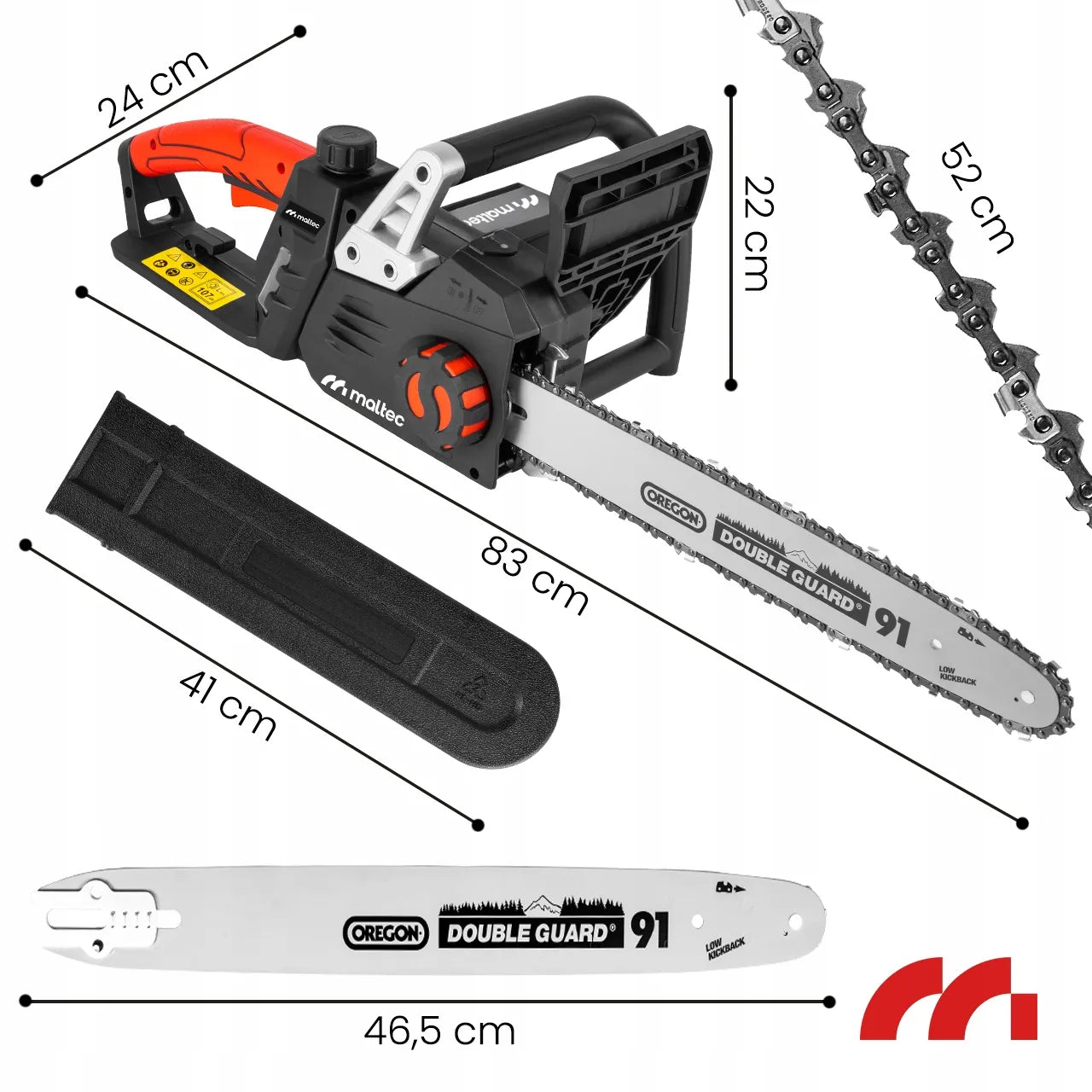 Elektrinis grandininis pjūklas Maltec MasterCut3550W 16" 3550W