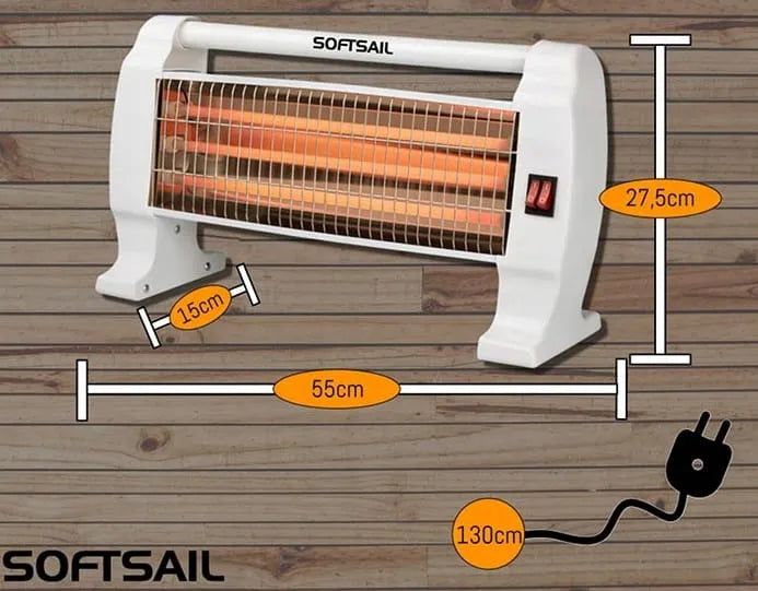 Elektrinis kvarcinis šildytuvas Softsail 400-1200W
