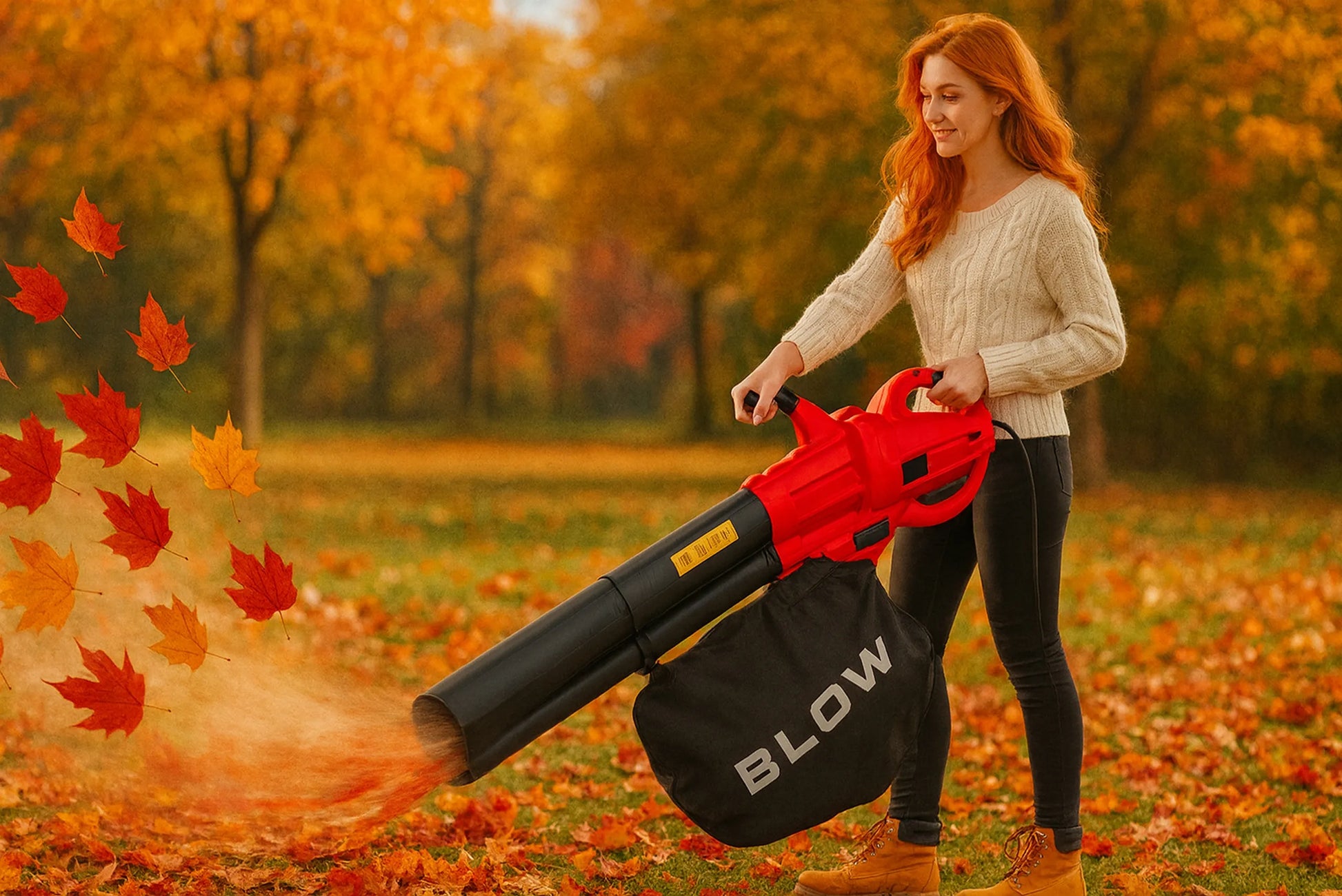 Elektrinis lapų pūstuvas-siurblys BLOW 3500W, 3-in-1 su smulkintuvu, 42L