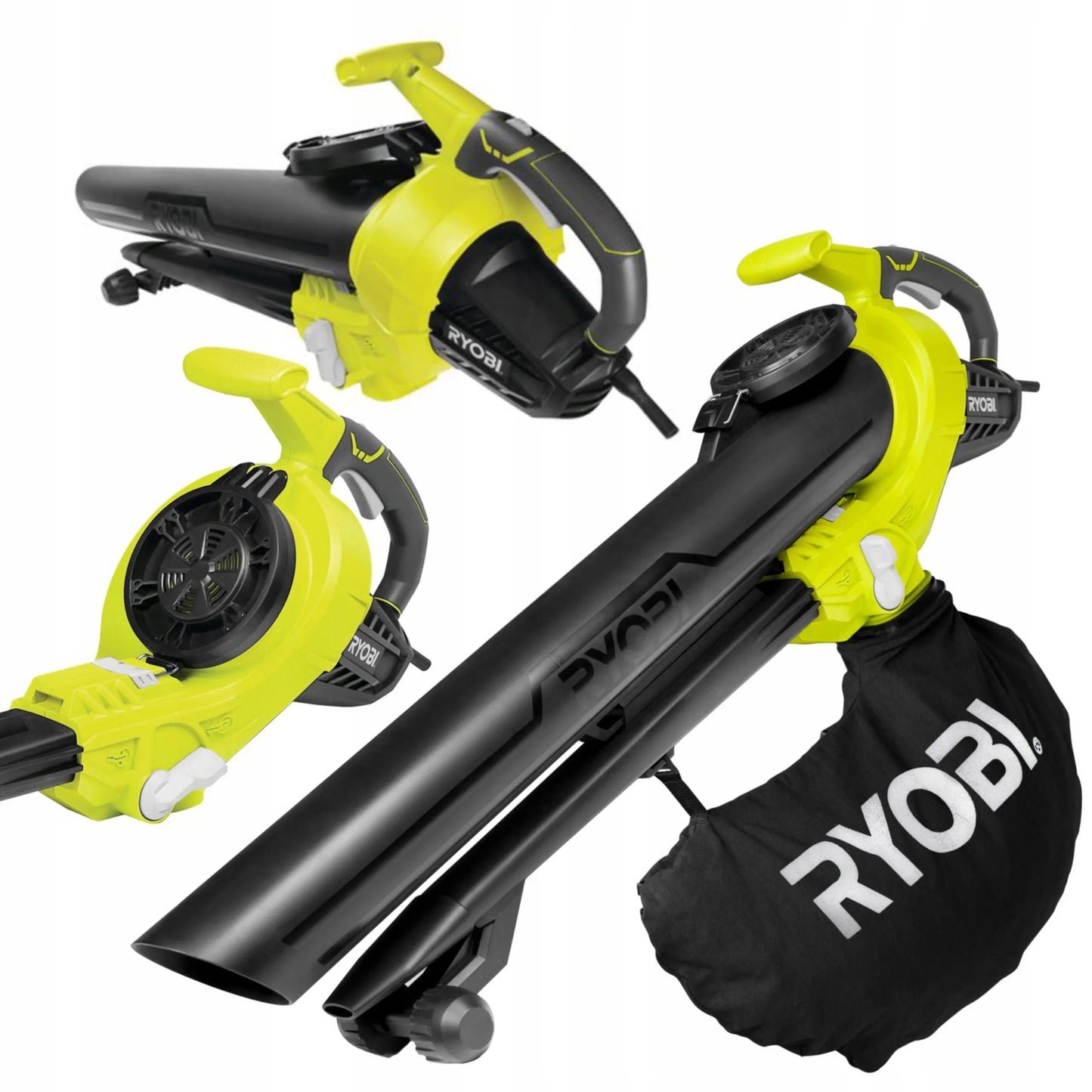 Elektrinis lapų pūstuvas-siurblys Ryobi 3000W 375 km/h 45l RBV3000CESV