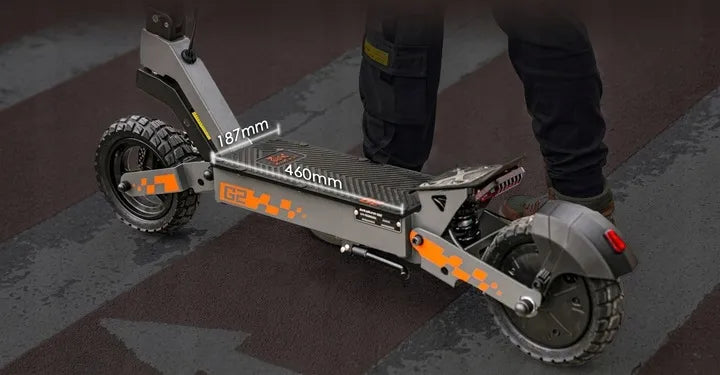 Elektrinis paspirtukas Kukirin G2 48V 15.6Ah 1200W 45 km/h visureigis + dovana