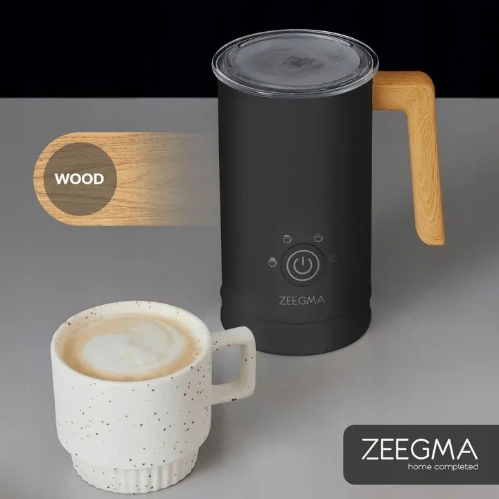 Elektrinis pieno plakiklis Zeegma Milkee Black Wood, 240 ml, 500 W